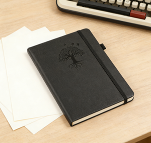 Carnet de notes/agenda à couverture rigide personnalisé avec bande élastique, grille à pois épaisse de qualité supérieure, gamme de couleurs complète, 2026 - Product Image 4