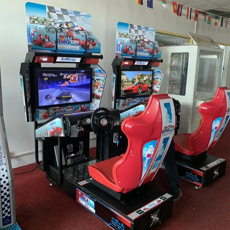 Gioco di corse macchina arcade a corsa singola in vendita macchina da gioco arcade a gettoni per interni g Racing