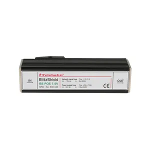 Protección contra sobretensiones Ethernet de 100Mbps 7,5 V RJ45 35mm DIN Rail para cámara IP Protector contra sobretensiones de señal de red