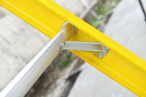 บันไดไฟเบอร์กลาสทรงตรงแบบ 1 ตอน ยี่ห้อ <span class=keywords><strong>KINGBRIDGE</strong></span> สำหรับงานอุตสาหกรรม พร้อมขั้นบันไดกว้างพิเศษ บันไดแบบยืดหดได้ - Product Image 5