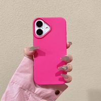 Étui en cuir pour iPhone 16 Pro Max étui iPhone 11 12 13 14 15 Pro Max 16 Plus couleur unie Silicone souple antichoc couverture mate