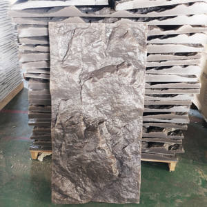 Panneau mural en pierre artificielle en PU de luxe, matériau en polyuréthane, placage de <span class=keywords><strong>roche</strong></span> pour <span class=keywords><strong>la</strong></span> décoration murale - Product Image 1
