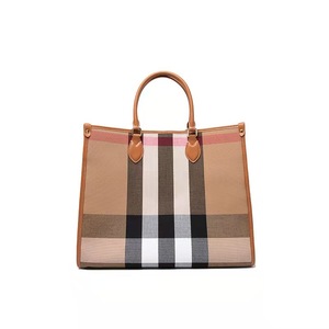 Vintage omuz askılı postacı çantaları için kadın deri tote çanta crossbody çanta ile tuval deri - Product Image 1