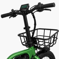 Vélo électrique pliable puissant avec moteur arrière de 500 W, cadre en alliage d'aluminium de 20 pouces, vélo de ville à enjambement bas pour adultes