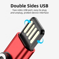 540 degrés pivotant gratuit mini chargeur de téléphone portable portable magnétique super mini câble USB de charge d'urgence pour tous les téléphones