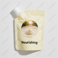 Imprimé personnalisé compostable 10ml 30ml 50ml Sachet d'emballage Doypack crème debout avec bec verseur de recharge cosmétique