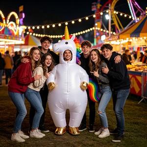 Disfraz Inflable de Unicornio de Cuerpo Completo Personalizado de Fábrica, Disfraz de Mascota de Tela Impermeable para Adultos, Cosplay para Fiestas - Product Image 5