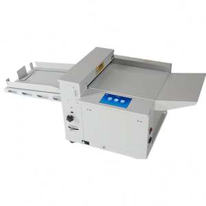เครื่องพับกระดาษอัตโนมัติควบคุมด้วยหน้าจอสัมผัสไฟฟ้า ใช้สำหรับกระดาษ แผ่นทองแดง การ์ดเชิญ ตั๋ว ภาพวาด - Product Image 3