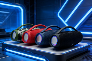 Mini haut-parleur portable BOX3 Mini LED, système audio portable extérieur avec subwoofer, lecteur <span class=keywords><strong>de</strong></span> musique sans fil, haut-parleur RGB - Product Image 5