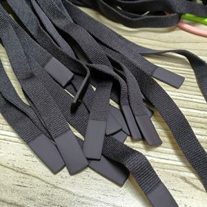 Custom Logo Text Eco-Friendly Silk Printed Flat Nylon Polyester Draw <b>Cord</b> String Drawstring for Pants and Garment Use - Product Image 1