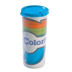 Colorful Plastic Cup <b>Set</b> With Lid Seven Piece Solid Color Blue Green Orange For <b>Gifts</b> Advertising Casual Use - Product Image 5