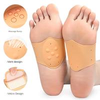 Semelles absorbant les chocs en gel de silicone, coussinets de talon, soutien de la voûte plantaire, soulagement de la fasciite plantaire, coussinets de pied anti-humidité