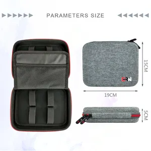 Electronic Organizer Travel Cable Bag Accessories Carry Case Portable EVA Double Layers Charger Case