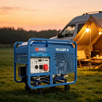 Générateur diesel 11 kW 12 kW 230 V, moteur bicylindre CP2E92, refroidissement par air, démarrage électrique, châssis ouvert, groupe électrogène portable, AVR 40L
