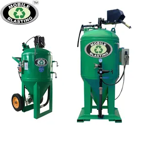 Wet dust-free sandblasting machine is used to clean various paint surfaces/pipes