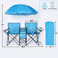 Easy — ensemble de chaises de camping, chaises pliantes avec sac refroidisseur, pour événements, vente en gros