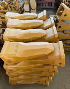 שיני דלי מחפר טווין טייגר מסגסוגת פלדה 48-52HRC עבור מכונות בנייה 20 טון צהובות מעץ - Product Image 3