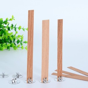 अनुकूलन योग्य y सोया मोम मोमबत्ती बनाने के लिए धातु के विक स्टिकर के साथ लकड़ी के wick स्टिकर - Product Image 4