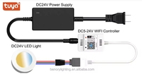 Plafonnier LED encastré Benory 24V 6W 12W, rond ou carré, haute qualité, 2000-6000K, double blanc, PWM, Dali, CCT, Tuya, KNX, Loxone