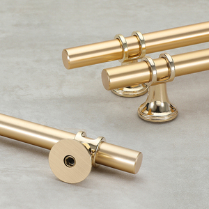 Gold and <strong>Black</strong> Furniture Hardware Drawer Pulls T Bar Wardrobe <strong>Knobs</strong> and Handles Kitchen Cabinet <strong>Door</strong> Handle - Product Image 3
