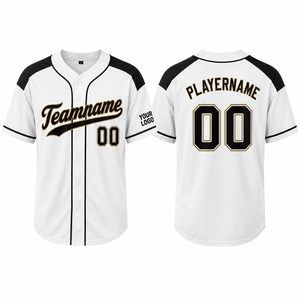 Camiseta de Béisbol Personalizada para Hombre, 100% Poliéster, Malla, Cierre de Botones, Nombre del Equipo, Número, Logotipo, Manga Corta, Hombros en Contraste, Uniforme - Product Image 3