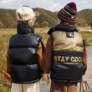 Vêtements d'hiver pour <span class=keywords><strong>enfants</strong></span> Custom Windproof Waterproof New Vest Puffer Jackets Winter Outdoor Child Vest Down Jacket - Product Image 2