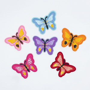 Sắt-on bướm Bow Chenille các bản vá lỗi, tùy chỉnh thêu patchsuitable cho áo khoác ngoài - Product Image 2