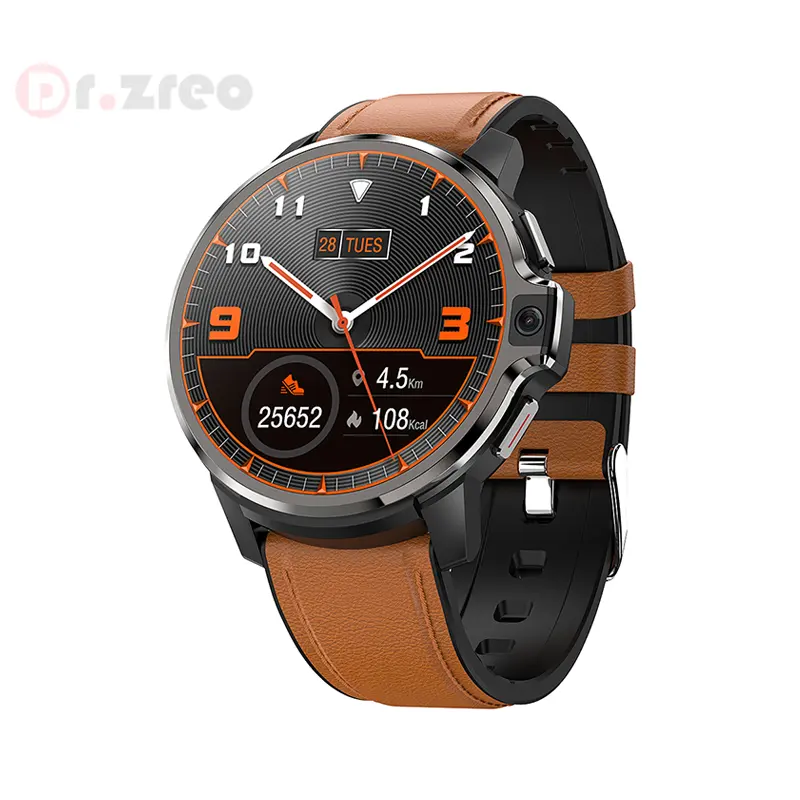 Dr. zreo dm30 smartwatch para homens, smartwatch android 9.1, 1gb, 16gb, à prova d' água ip67, com gps, tela ips de 1.6 polegadas, 4g