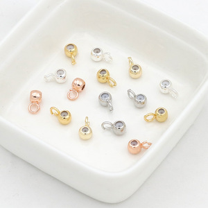 Anillo de Cobre Chapado en Oro de 18K con Cuentas Abiertas y Eslabones Redondos para Fabricación de Pulseras, Accesorios de Joyería de 5mm - Product Image 1
