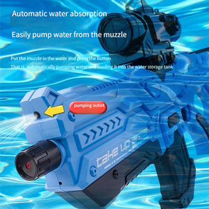Pistolet à eau électronique en plastique de haute qualité pour enfants, modèle Summer Child's Joy 6606 Thunder Strike, rechargeable par USB - Product Image 5