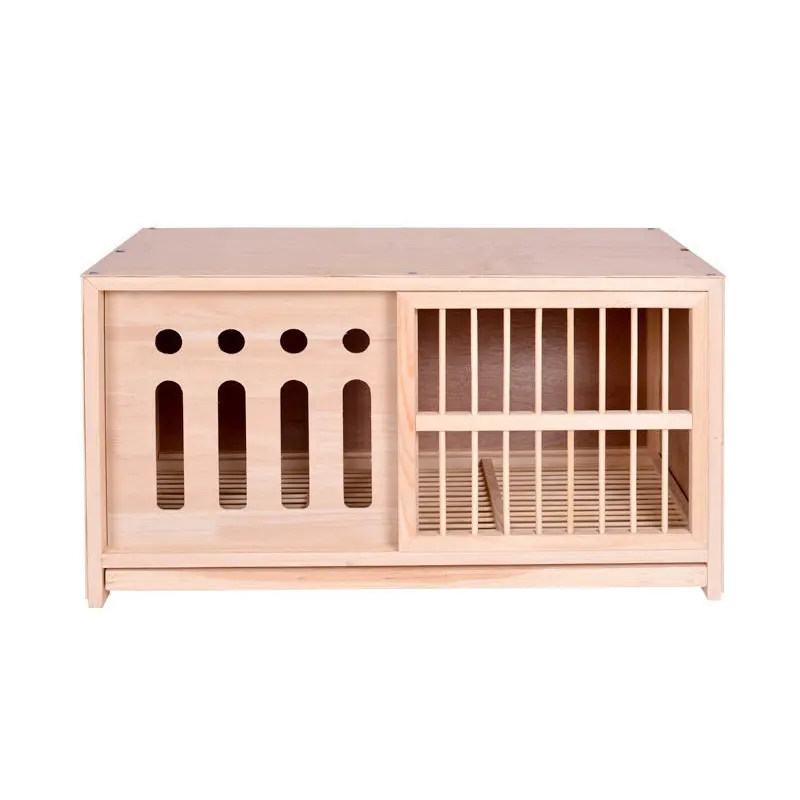 Tùy Chỉnh Thân Thiện Với Môi Có Thể Gập Lại Vẹt Ngoài Trời Pet Dog Lồng Birdhouse Lồng Chim Bồ Câu Hộp Chăn Nuôi Chim Bồ Câu Bằng Gỗ Lồng Chim