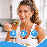 Eisen-Lift-Pulver mit Folat & Natrium für die kognitive Entwicklung von Erwachsenen, Ferritin- & Hämoglobin-Boost – Tägliche Portion
