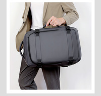 Sac à dos unisexe en jean grande capacité, imperméable, tendance, pour affaires et voyages, multifonctionnel, extensible, pour ordinateur