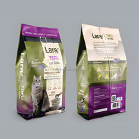 Sacs d'emballage personnalisables imprimés pour aliments pour animaux de compagnie, capacité de 5 à 25 kg, pochettes verticales à fond plat pour nourriture pour chiens et chats
