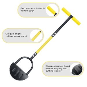 Demi-lune étape scie-dent jardin Edger bricolage longue poignée manuel pelouse Edger pour l'application de trottoir - Product Image 4