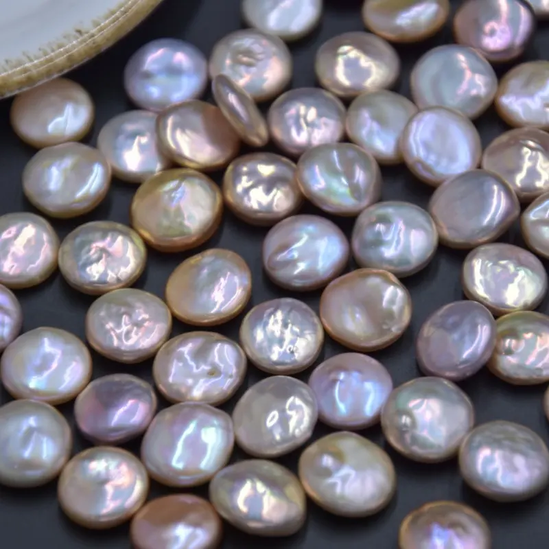 natural freshwater pearls undrilled large coin pearls