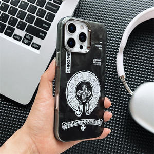 Cover per <span class=keywords><strong>iPhone</strong></span> 17 Air, Custodia Cromata <span class=keywords><strong>Viola</strong></span> Trendy con Croce, Accessori Elettronici, Compatibile con <span class=keywords><strong>iPhone</strong></span> 16 15 Pro Max, Custodia a <span class=keywords><strong>Cuore</strong></span> per <span class=keywords><strong>iPhone</strong></span> 13 14 Plus - Product Image 1