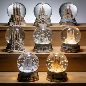 65mm oggetti in resina sfera di neve Souvenir decorativo e regalo per Bahrain Winter Wonderland scena di vetro globo di neve