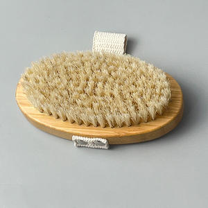 OEM/ODM Natural Vegan Sisal Cerdas Simples Escova De Banho De Bambu De Madeira com Design De Logotipo para A Pele Seca Spa Uso Do Banheiro - Product Image 3