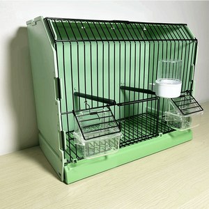<strong>Bird</strong> Display Exhibition <strong>Cage</strong> Foldable Solid Plastic Metal Wire Frame Rectangular Shape <strong>for</strong> Canary Parrot Jade <strong>Bird</strong> - Product Image 4