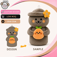 Aangepaste schattige grijze beer knuffel pluche speelgoed zacht pluche dierenfiguur speelgoed OEM ODM lage minimale bestelhoeveelheid cadeau groothandel