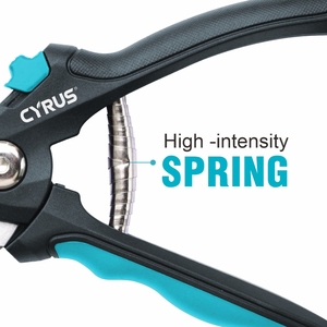 Sécateur de jardin à marque privée avec <span class=keywords><strong>mécanisme</strong></span> de coupe à ressort robuste et verrou de sécurité sécurisé pour les distributeurs d'outils de jardinage - Product Image 5