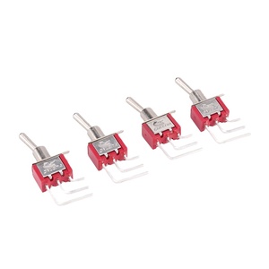 CNLEDA MTS-102C4 2-Way 3Pin PCB Toggle <strong>Switches</strong> Small SPDT Rocker <strong>Switches</strong> with <strong>Foot</strong> Lateral Bending for Electrical Equipment - Product Image 1