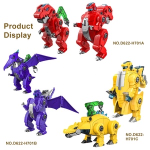 Vente chaude Assemblage et Transformation Jouet Robot <span class=keywords><strong>Dinosaure</strong></span> Transformation Jouet Robot Jouet Éducatif avec Musique et Lumières - Product Image 6