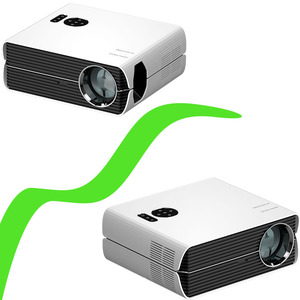 Máy Chiếu Đa Phương Tiện Mini Di Động Máy Chiếu Mini Không Dây Gương Đen Kinh Doanh Vàng Android Trắng LED Loa Focus - Product Image 3