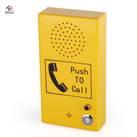 Téléphones à bouton-poussoir d'urgence audio, sans fil, GSM 4G, interphone SIP, boîte de station métallique pour ascenseur, parking, hôtel