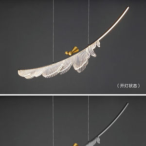 Wholesale Nordic Fishbone Design Postmodern Minimalist Pendant <b>Light</b> Retro <b>Chandeliers</b> - Product Image 6