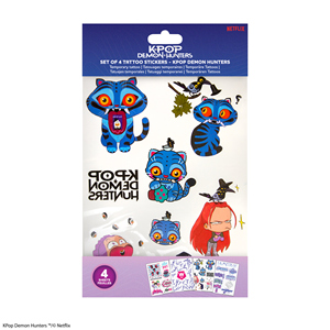 Tatouages visage et corps K-pop Demon Hunters CN 2026 pour la maison, le bureau, l'école, les affaires, cadeau de Saint-Valentin - Product Image 2