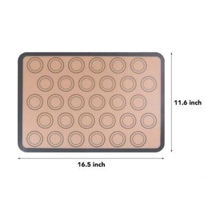 Tapis de cuisson en silicone de qualité alimentaire, en fibre de verre, antiadhésifs, pour macarons, 42 x 30 cm, vente en gros, personnalisables, pour four - Product Image 2