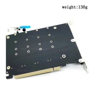 4 puertos <span class=keywords><strong>M</strong></span>.2 NVME SSD a tarjeta de expansión de lector PCIE X16 4X32Gbps - Product Image 6